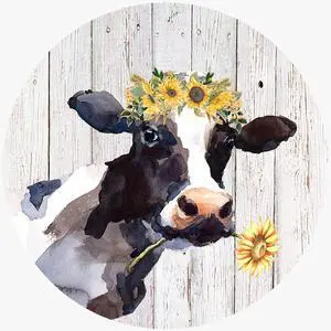 Andreas Round Silicone Mat Jar Opener, Flower Cow, 6.25 Inch Andreas Round Silicone Mat Jar Opener, Flower Cow, 6.25 Inch