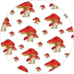 Andreas Round Silicone Mat Jar Opener, Mushrooms, 6.25 Inch Andreas Round Silicone Mat Jar Opener, Mushrooms, 6.25 Inch