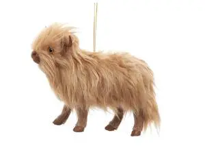 Kurt Adler Furry Highland Cow Ornament, 5.5" Kurt Adler Furry Highland Cow Ornament, 5.5"