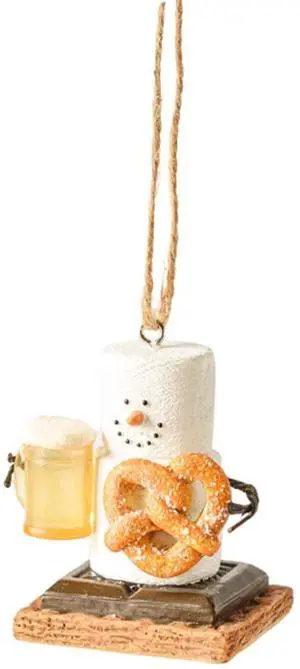 Ganz MX179683 S'Mores Beer & Pretzel Decorative Hanging Ornament, 2.75 Inches Ganz MX179683 S'Mores Beer & Pretzel Decorative Hanging Ornament, 2.75 Inches