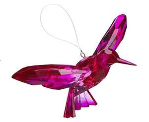 Colorful 7 Inch Two-Toned Hummingbird Ornament/Sun-catcher (Hot Pink/Pink) Colorful 7 Inch Two-Toned Hummingbird Ornament/Sun-catcher (Hot Pink/Pink)