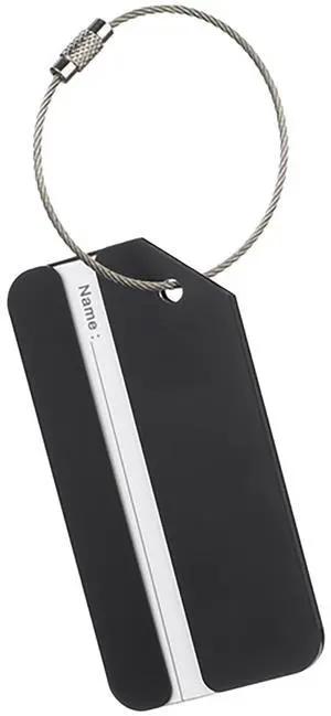 Ganz Steel Style - Luggage/Briefcase Tags- Black Ganz Steel Style - Luggage/Briefcase Tags- Black