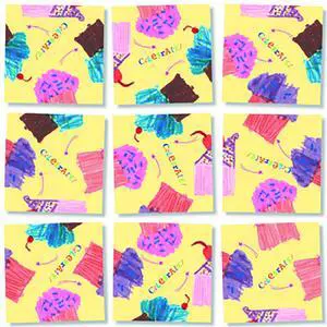 b. dazzle Scramble Squares Cupcakes Puzzle (9 Piece) b. dazzle Scramble Squares Cupcakes Puzzle (9 Piece)