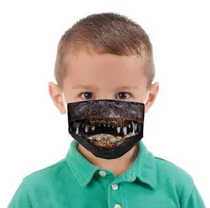 Wildlife Artists Fun Youth Animal Face Masks, Washable, Reusable - Alligator Wildlife Artists Fun Youth Animal Face Masks, Washable, Reusable - Alligator
