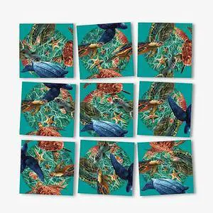 B Dazzle Sea Turtles Scramble Squares 9 Piece Puzzle B Dazzle Sea Turtles Scramble Squares 9 Piece Puzzle