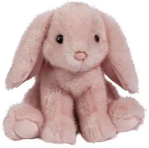 Douglas Toys Kenzie Pink Tipped Bunny Stuffed Animal Toy, 8" Douglas Toys Kenzie Pink Tipped Bunny Stuffed Animal Toy, 8"