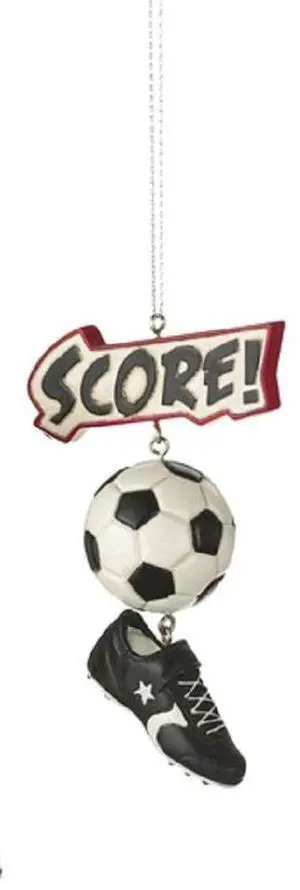 Midwest-CBK - Sport Score Score! Soccer Ornament, 3.5" Midwest-CBK - Sport Score Score! Soccer Ornament, 3.5"