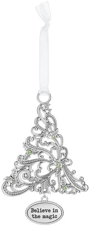 Ganz Ornament Oh Christmas Tree with Holly - Believe in the Magic Ganz Ornament Oh Christmas Tree with Holly - Believe in the Magic
