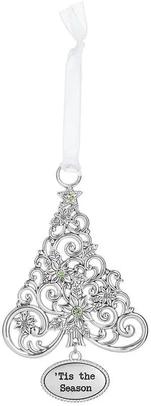 Ganz Ornament Oh Christmas Tree with Poinsettias - Tis the Season Ganz Ornament Oh Christmas Tree with Poinsettias - Tis the Season