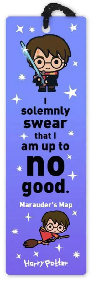 Re-Marks Quotemarks Harry Potter - Harry Bookmark with Tassel, Up To No Good Re-Marks Quotemarks Harry Potter - Harry Bookmark with Tassel, Up To No Good
