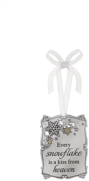 Ganz Ornament Plaque Ornament Plaque Every Snowflake is a Kiss from Heaven Ganz Ornament Plaque Ornament Plaque Every Snowflake is a Kiss from Heaven
