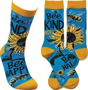 Primitives By Kathy Socks - Bee Kind Bee Happy Primitives By Kathy Socks - Bee Kind Bee Happy