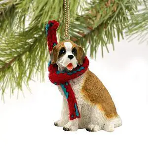 Conversation Concepts Saint Bernard w/Rough Coat Original Ornament Conversation Concepts Saint Bernard w/Rough Coat Original Ornament