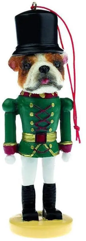 E&S Pets 35358-8 Bulldog Nutcracker Soldier Dogs Ornament E&S Pets 35358-8 Bulldog Nutcracker Soldier Dogs Ornament