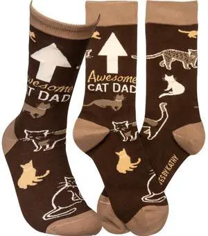 Primitives By Kathy Socks - Awesome Cat Dad Primitives By Kathy Socks - Awesome Cat Dad