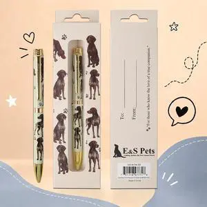 E&S Pets Refillable Ball Point Pen in Gift Box, German Shorthaired Pointer E&S Pets Refillable Ball Point Pen in Gift Box, German Shorthaired Pointer