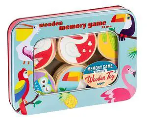 Wooden Bird Memory Game, 24 Pieces by Ganz Wooden Bird Memory Game, 24 Pieces by Ganz