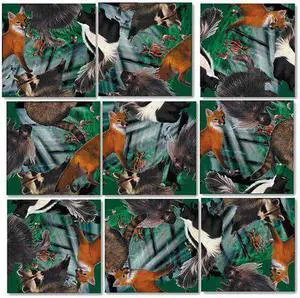 B Dazzle Forest Animals Scramble Squares 9 Piece Puzzle B Dazzle Forest Animals Scramble Squares 9 Piece Puzzle
