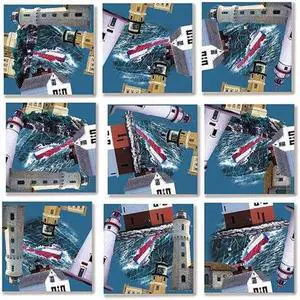 B Dazzle Great Lakes Light Scramble Squares 9 Piece Puzzle B Dazzle Great Lakes Light Scramble Squares 9 Piece Puzzle