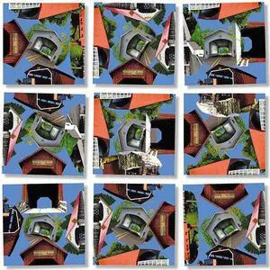 B Dazzle Covered Bridges Scramble Squares 9 Piece Puzzle B Dazzle Covered Bridges Scramble Squares 9 Piece Puzzle