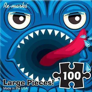 Blue Monster 100 Piece Re-marks Puzzle Monster Series Blue Monster 100 Piece Re-marks Puzzle Monster Series