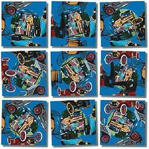 B Dazzle Antique Autos Scramble Squares 9 Piece Puzzle