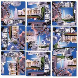 B Dazzle Washington DC Scramble Squares 9 Piece Puzzle B Dazzle Washington DC Scramble Squares 9 Piece Puzzle