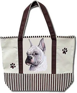 Boxer, White Pet Shopping Tote Boxer, White Pet Shopping Tote