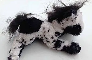 Supersoft Floppy Horse 12" By Wishpets - Black and White Paint Horse Supersoft Floppy Horse 12" By Wishpets - Black and White Paint Horse