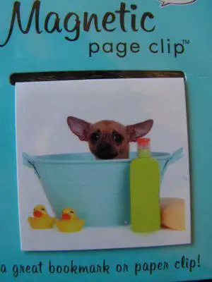 Puppies - Pup in Bath Deluxe Single Magnetic Page Clip Bookmark By Re-marks Puppies - Pup in Bath Deluxe Single Magnetic Page Clip Bookmark By Re-marks