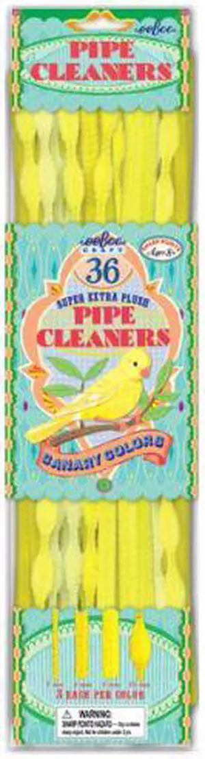 eeBoo Canary Colors Yellow Pipe Cleaners eeBoo Canary Colors Yellow Pipe Cleaners