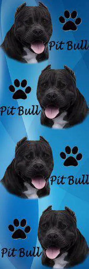 E&S Pets BM-26c Dog Bookmark Black Pit Bull E&S Pets BM-26c Dog Bookmark Black Pit Bull
