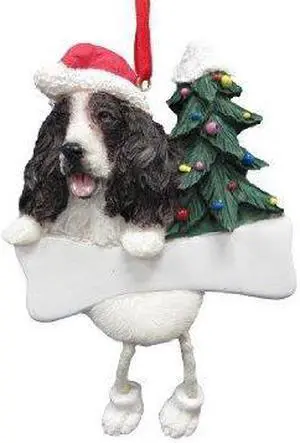 Springer Spaniel Ornament "Dangling Legs" Hand Painted and Easily Personalized Springer Spaniel Ornament "Dangling Legs" Hand Painted and Easily Personalized