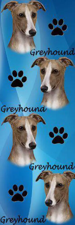 E&S Pets BM-93 Dog Bookmark Fawn and White Greyhound E&S Pets BM-93 Dog Bookmark Fawn and White Greyhound