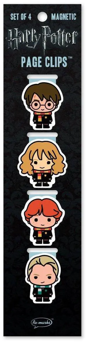 Re-marks Harry Potter Chibi Wizards Magnetic Page Clips Re-marks Harry Potter Chibi Wizards Magnetic Page Clips