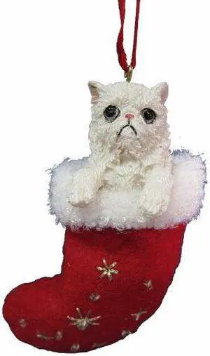 E&S Pets orn222-4 Santa's Little Pals Christmas Ornaments, Persian Cat E&S Pets orn222-4 Santa's Little Pals Christmas Ornaments, Persian Cat