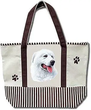 Great Pyrennes Pet Heavy Duty Canvas Shopping Tote Great Pyrennes Pet Heavy Duty Canvas Shopping Tote