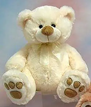 Wishpets Angelia Sitting Pawee Plush Stuffed Animal Toy Bear 11", Cream Wishpets Angelia Sitting Pawee Plush Stuffed Animal Toy Bear 11", Cream