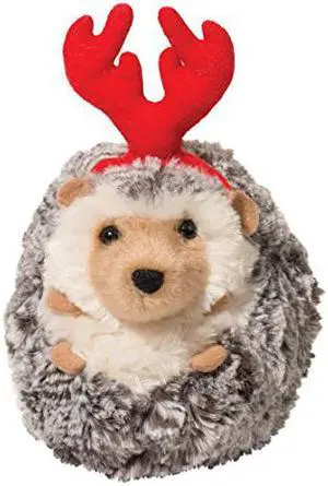 Spicy Hedgehog with Antlers Plush Stuffed Animal Toy, 5" by Douglas Spicy Hedgehog with Antlers Plush Stuffed Animal Toy, 5" by Douglas