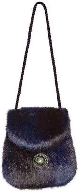 Rhapsody Midnight Blue Faux Fur Dress Wristlet Purse 7" by Christine Clarke Rhapsody Midnight Blue Faux Fur Dress Wristlet Purse 7" by Christine Clarke