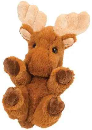 Douglas Cuddle Toys Brown Moose Lil' Handful 6" Douglas Cuddle Toys Brown Moose Lil' Handful 6"