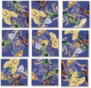B Dazzle Fairies Scramble Squares 9 Piece Puzzle