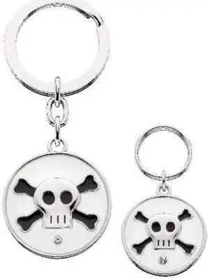 Skull and Crossbones Dog Charm & Keychain Skull and Crossbones Dog Charm & Keychain