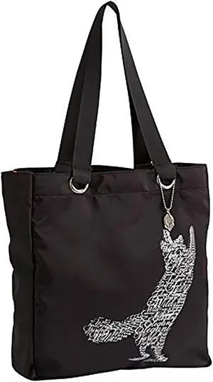 Enesco Wild About Words Playful Cat Tote Bag, 14" Enesco Wild About Words Playful Cat Tote Bag, 14"