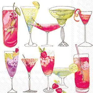Ideal Home Range 20 Count Sweet Cocktails White Paper Cocktail Napkins Ideal Home Range 20 Count Sweet Cocktails White Paper Cocktail Napkins