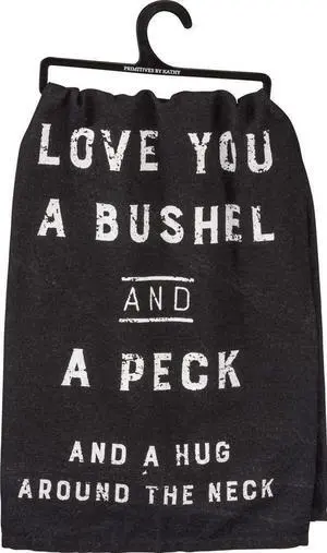 Primitives By Kathy Love You Bushel And A Peck Kitchen Towel Primitives By Kathy Love You Bushel And A Peck Kitchen Towel