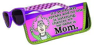 Spoontiques Aunty Acid Mom Sunglasses with Coordinating Soft Sunglass Case Spoontiques Aunty Acid Mom Sunglasses with Coordinating Soft Sunglass Case