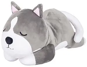 Ganz Meltimals Sleeping Lycra Dogs Plush Stuffed Animal, 15" - Husky Ganz Meltimals Sleeping Lycra Dogs Plush Stuffed Animal, 15" - Husky