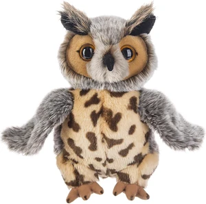 Heritage Brown and Gray Eagle Owl, 12" - Stuffed Animal by Ganz Heritage Brown and Gray Eagle Owl, 12" - Stuffed Animal by Ganz