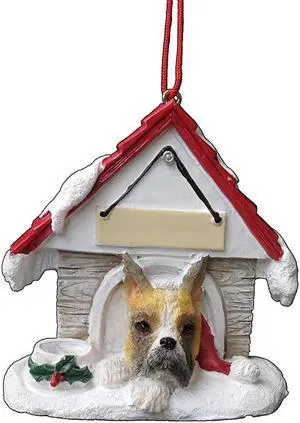 Boxer Doghouse Ornament Cropped Hand Painted and Easily Personalized Boxer Doghouse Ornament Cropped Hand Painted and Easily Personalized
